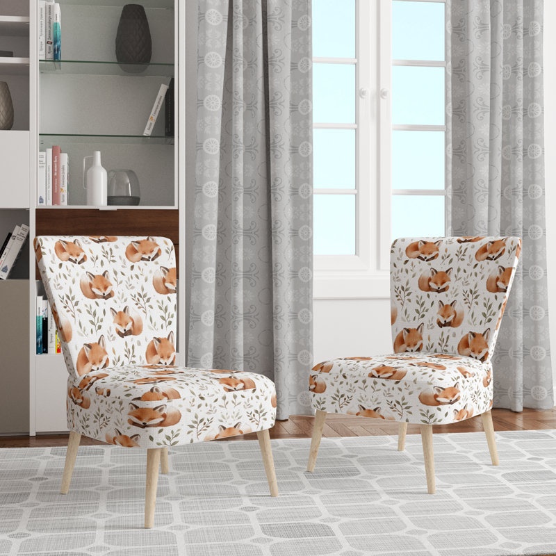 Chaise rembourrée Kids Forest, Chaise d'appoint sans accoudoirs