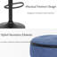 Tabouret de bar rond en lin réglable sans accoudoirs (ensemble de 4)-2030782868