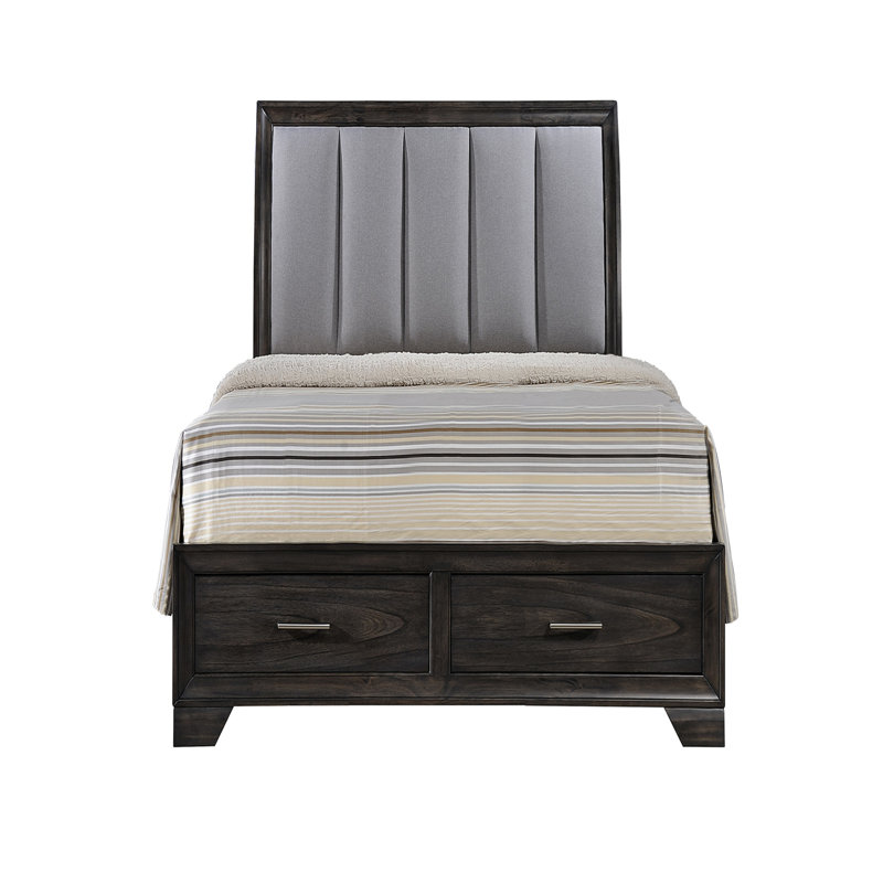 Tête de lit tapissier 1pc, gris, Grand