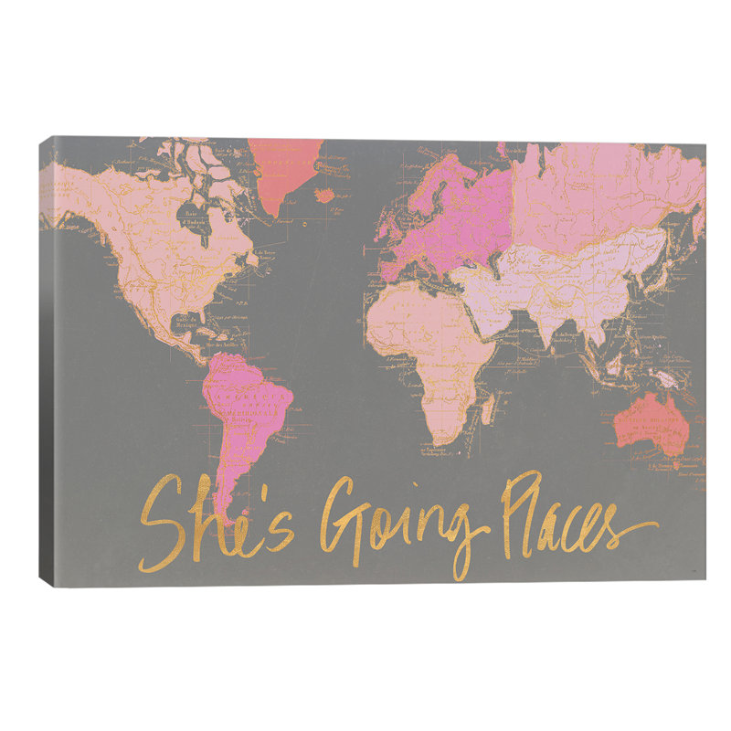 She's Going Places by Elizabeth Medley - Print on Canvas, No Frame, 66.04 cm H x 45.72 cm W x 1.91 cm D