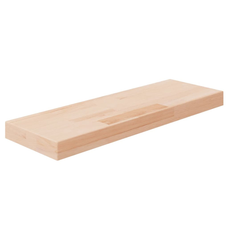 Kazuye Oak Solid Wood Floating Shelf, 4cm H x 60cm W x 20cm D