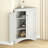 Triangle Bathroom Storage Cabinet With Adjustable Shelves, Freestanding Floor Cabinet For Home Kitchen-1831992862
