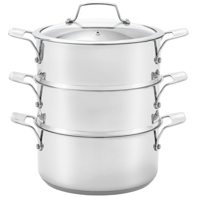 Stellar 18/10 Stainless Steel 3 Tier Steamer Set