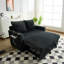 Lit inclinable multifonctionnel en velours côtelé de 53 po Corduroy, réglable en cinq positions-1968157044