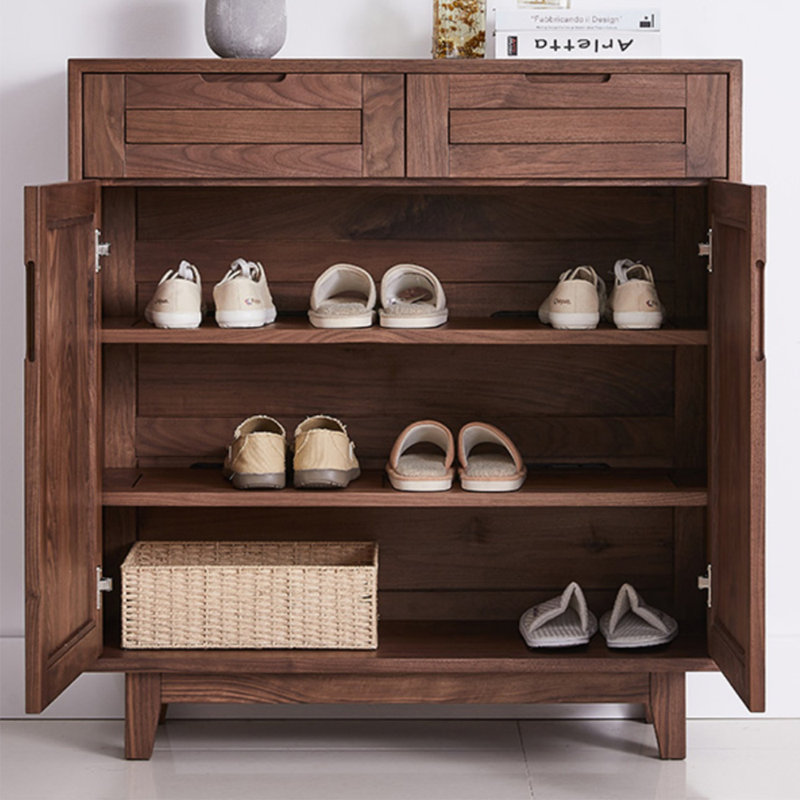Armoire à chaussures en bois massif