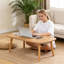 Table basse pliante en bois pour petits espaces, bureau pliable pour ordinateur portable, table d'étude basse pour travailler assis au sol, compacte et portable-135110226