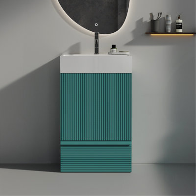 Meuble-lavabo autoportant pour salle de bain moderne Gada