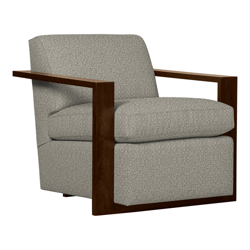 Thom Filicia Home 32" Wide Upholstered Armchair, Wrenn, Tuck Graphite