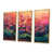 Toile avec cadre flottant or