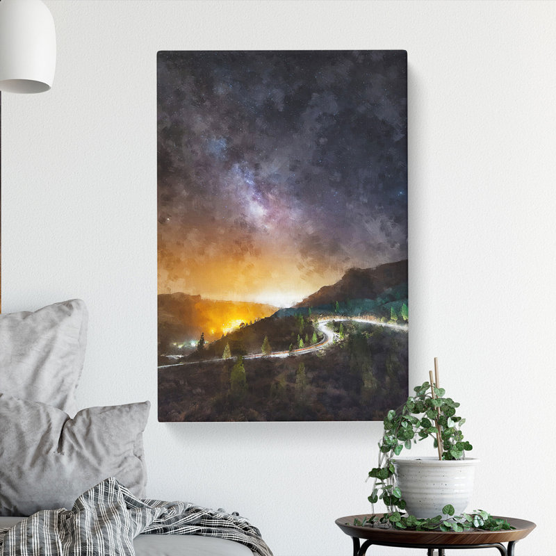 Stars Over Gran Canaria In Spain - Wrapped Canvas Print, 76cm H x 50cm W x 3cm D