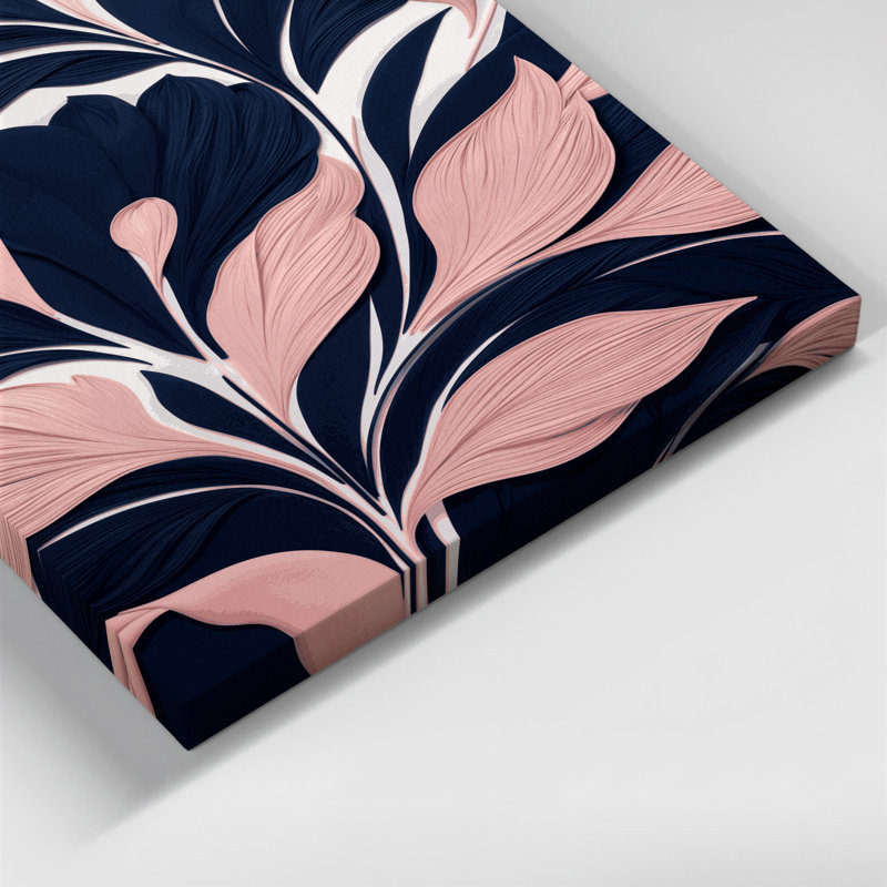 Abstract Florals Grey Canvas Wall Art, 36" H x 24" W