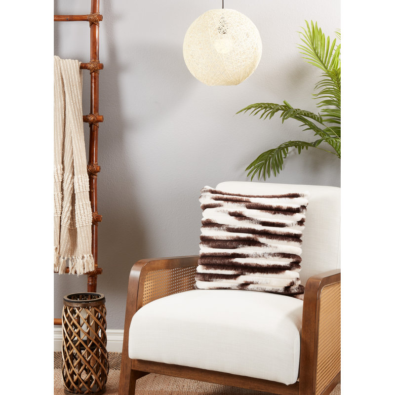 Matlida Collection Animal Print Throw Pillow, Black