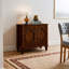 Buffet rétro en bois de style campagnard avec rangement-421534181