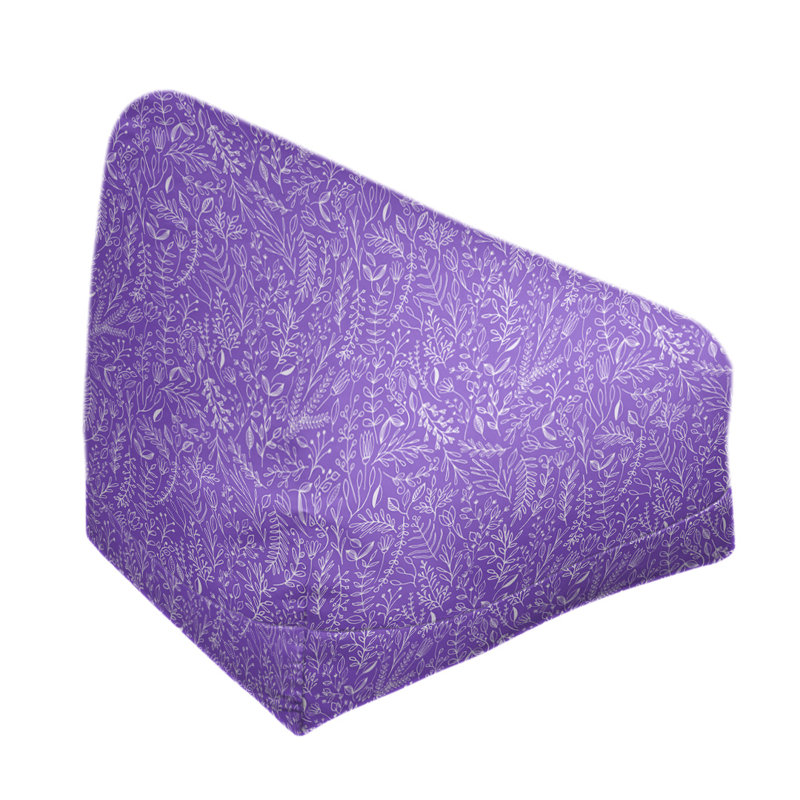 Petite chaise à sacs à billes & Leffel, H 120 po x L 2 po x P 60 po, Mauve / blanc, Pas de bourre
