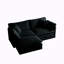Canapé modulaire en chenille avec table d'appoint-2013943088