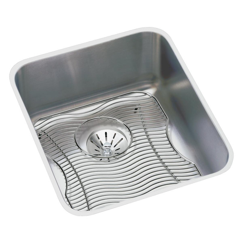 Lustertone 18.5"  L x 16" W Undermount Kitchen Sink with Basket Strainer