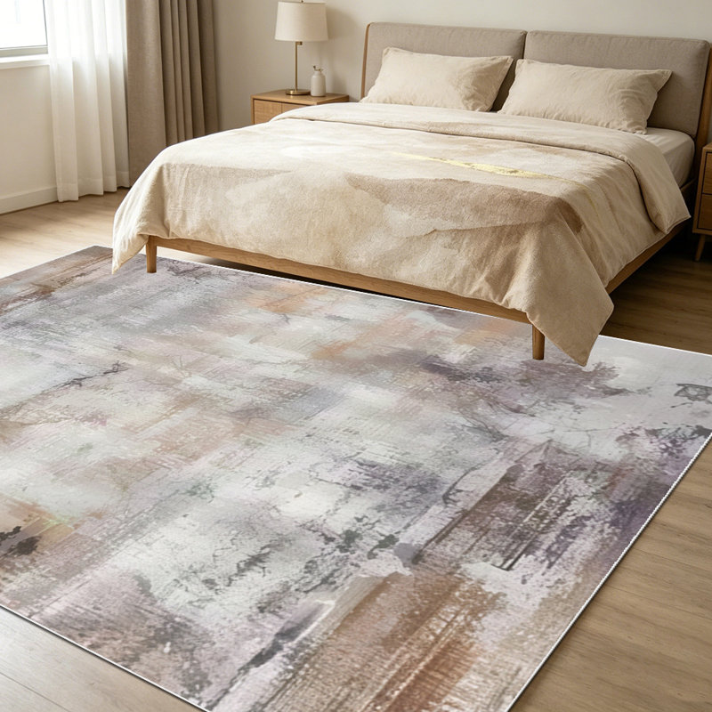 1PC Vintage Distressed Abstract Farmhouse Textured area rugs for Living Room, Soft and Comfortable, Suitable for all seasons, easy-to-maintain, machine washable Indoor floor mat, Under Table Farmhouse suitable for dining room, bedroom, entryway,