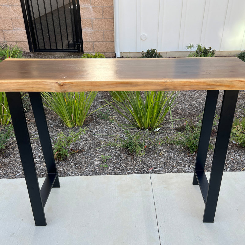119.9cm Solid Wood Top Console Table