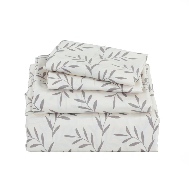 Ensemble de draps en microfibre Hijiri, Double, Taupe, Rallonge