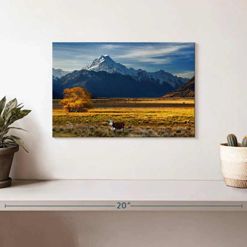 Nicci Mount Cook Farmland, 8" H x 12" W