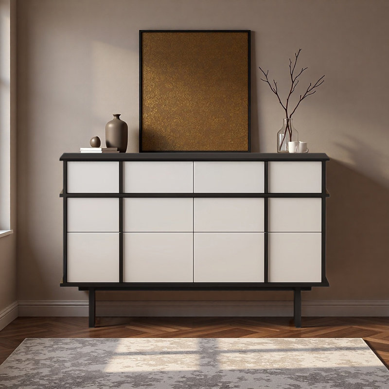 Buffet Mid Mid, Noir / blanc