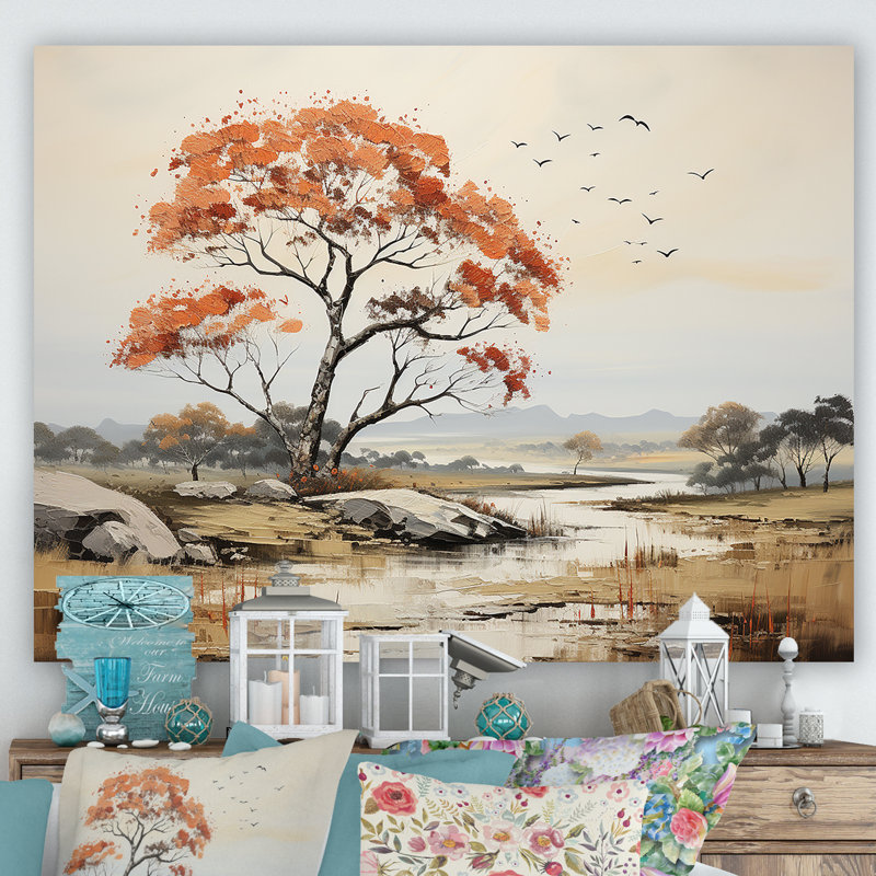 «Earthy Tones Majestic Baobab Tree», reproduction sur toile, Toile tendue, H 24 po x l 32 po x P 1 po