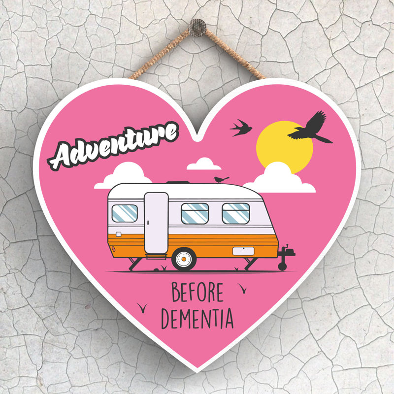Caravan Dementia - Print on MDF, 16cm H x 17cm W x 0.9cm D