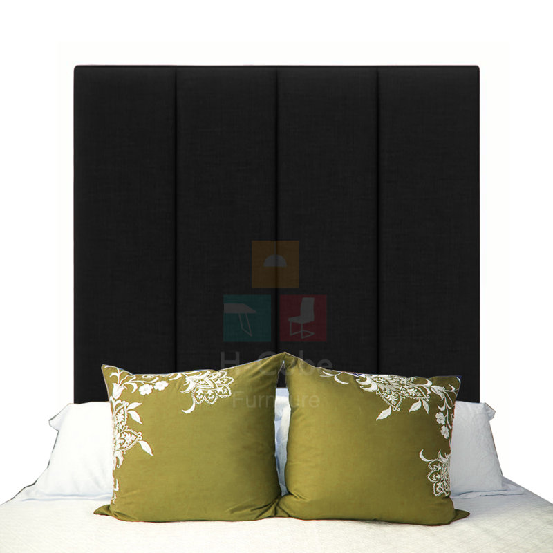 Alton Upholstered Headboard, Super King (6'), Black