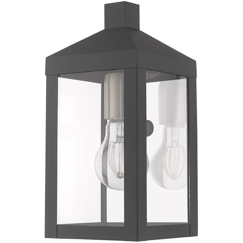 Lantern Head, 10.5" H x 5" W x 5" D, Scandinavian Gray
