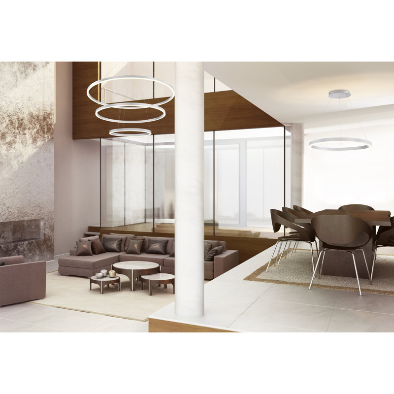 Spunto Three Ring LED Halo Chandelier 