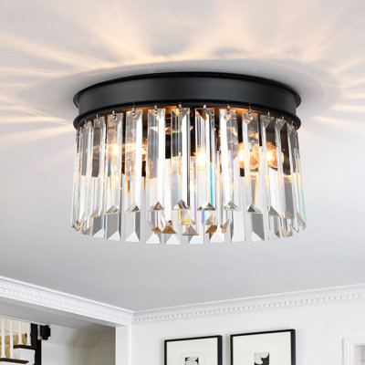 Plafonnier encastré en cristal 3 lumières Krunislava