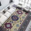 Tapis doré et vert noué à la main de haute qualité
