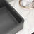 Modern Rectangular Patterned Concrete Vessel Bathroom Sink