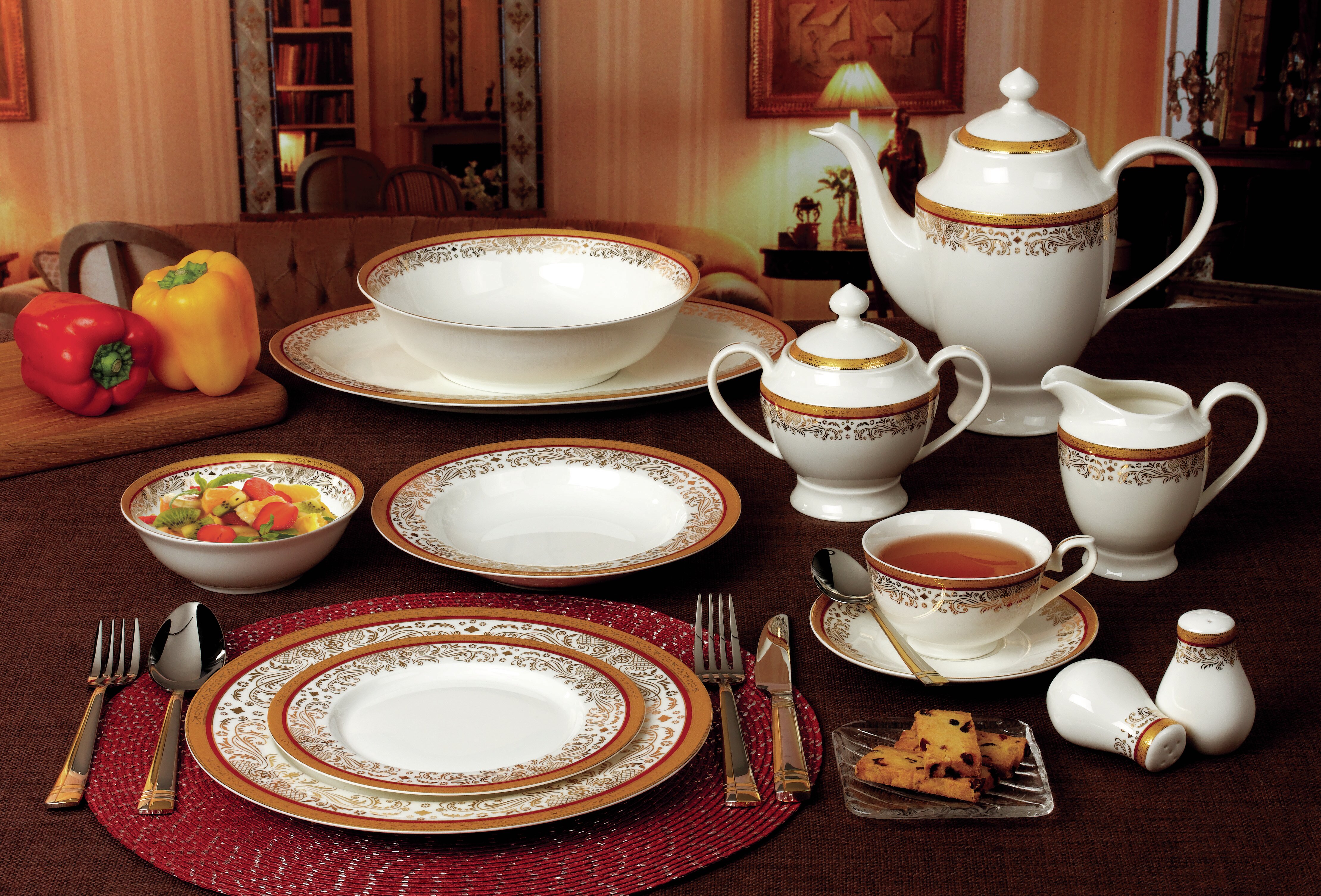 Luxury and glam dinnerware sets