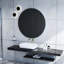 Miroir mural rond de 70 cm de diamètre, panneau blanc, reflet transparent, miroir de placement polyvalent pour un usage domestique, adaptabilité à une scène mate et facile à installer