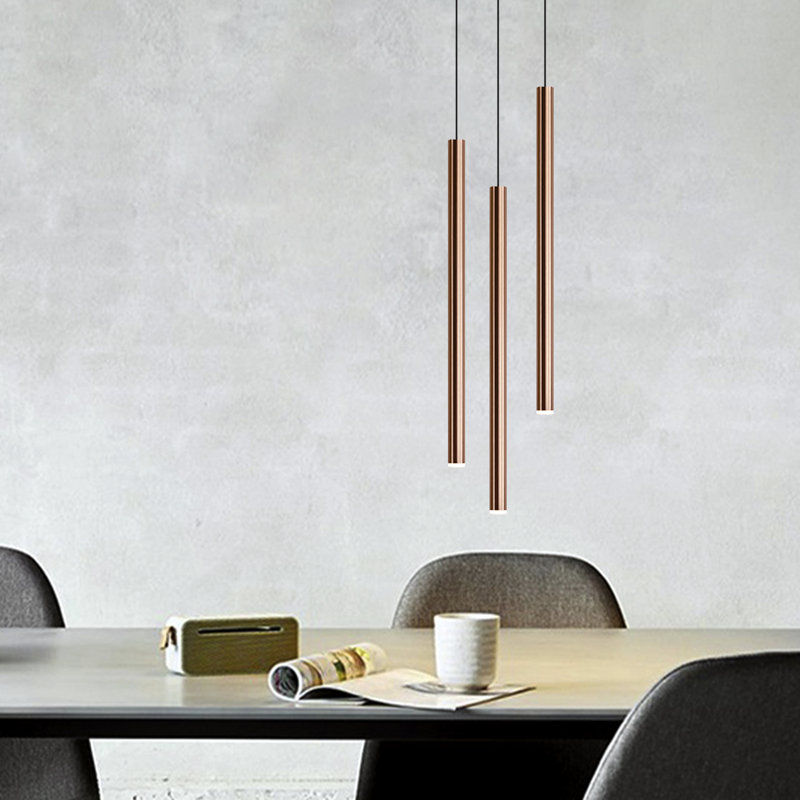 Baileyton 3 - Light LED Cluster Pendant, Copper