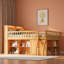 Lit mezzanine peu encombrant avec tablettes de rangement, tête de lit avec lumière DEL-123074779-123074782