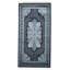 Tapis turc bleu marine et ivoire 3x5