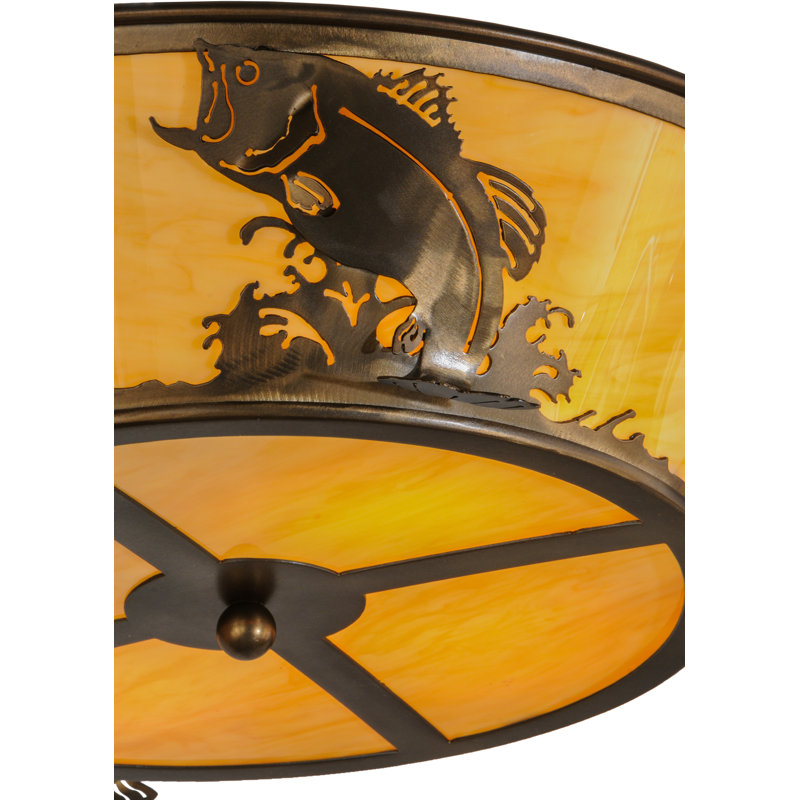 Rustic Lodge 4 - Light Flush Mount