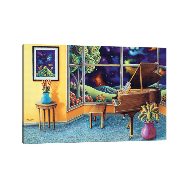 Baby Grand 1 Piece Wrapped Canvas Wall Art