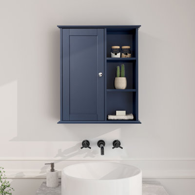 24 in.Wall Bathroom Cabinet Over The Toilet Storage,Bathroom Wall Cabinet with Adjustable Shelf