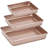 3-Pack Roasting Pan Set, Nonstick Baking Tray Set, Rectangular Bakeware For Oven, Non-Toxic Coating And Durable Quality-110095521
