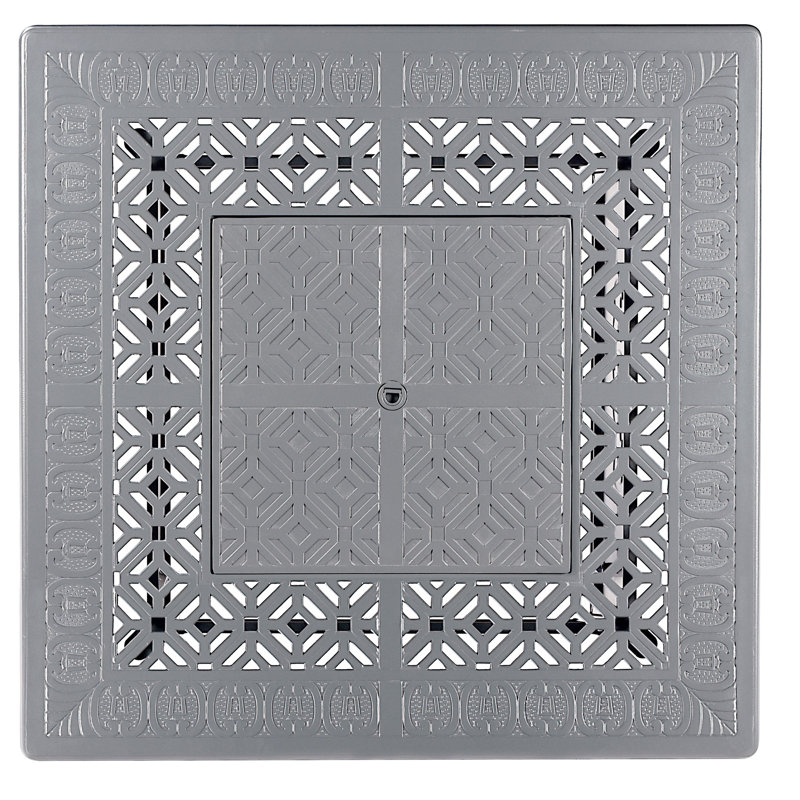 Foyer de table en aluminium au propane Emmylou, Gris