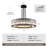 Nashrah 37" 10-Light Modern Dimmable Drum Crystal Chandelier For Dining Room Or Kitchen Island-953306731