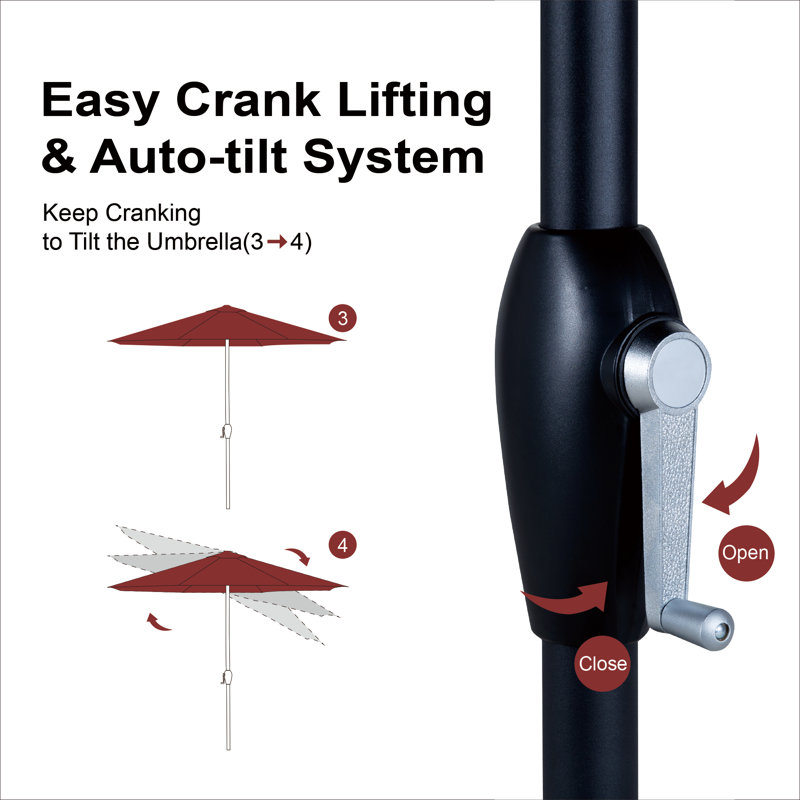Keshea 108'' Tilt Market Umbrella