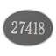 Hawthorne 1-Line Wall Address Plaque-925983643-925983636