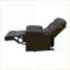 Fauteuils inclinables: Fauteuil inclinable en tissu noir avec accoudoirs coussinés, poignée à loquet et amp; Mousse à mémoire de forme | H 40 po x l 35 po x P 35 po | Noir | Tissu + métal