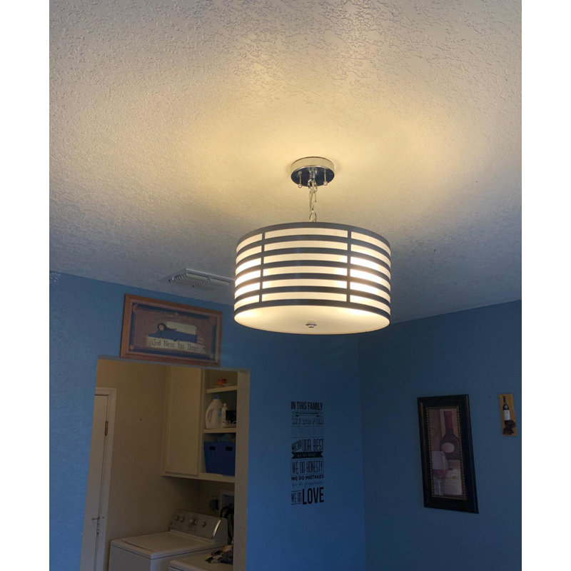 Luminaire suspendu tambour 3 lumières
