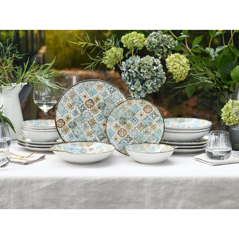 Mosaic Stoneware Dinnerware Set Piece