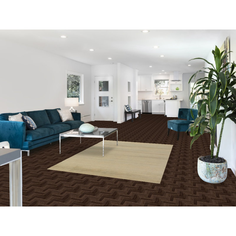 Tapis Gabbeh rayé à la main 5 x 6 po